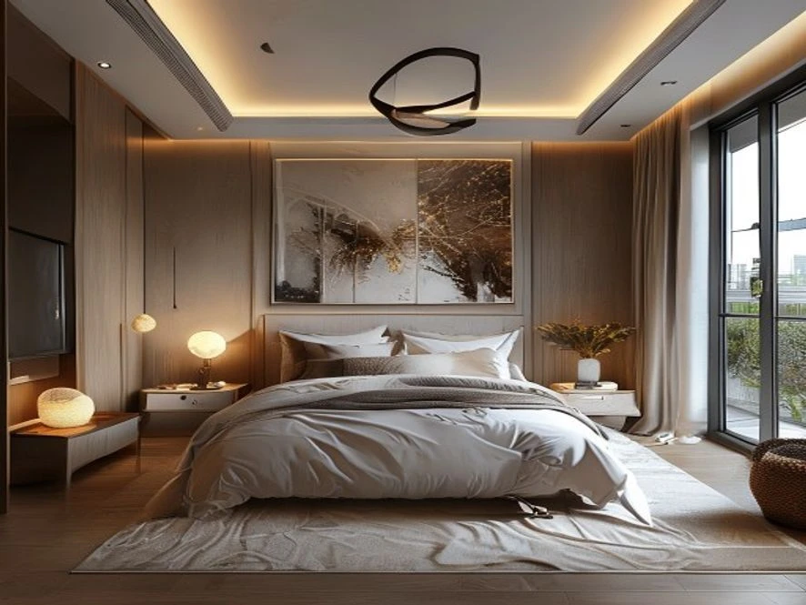 Phong cách hiện đại cho mẫu nội thất phòng ngủ 16m2 đẹp