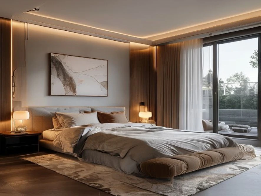 phong cách hiện đại mẫu nội thất phòng ngủ 30m2 đẹp