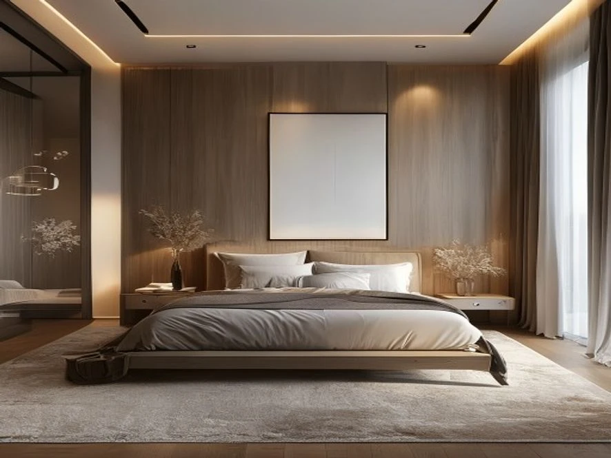 Phong cách hiện đại tối giản cho nội thất phòng ngủ 16m2