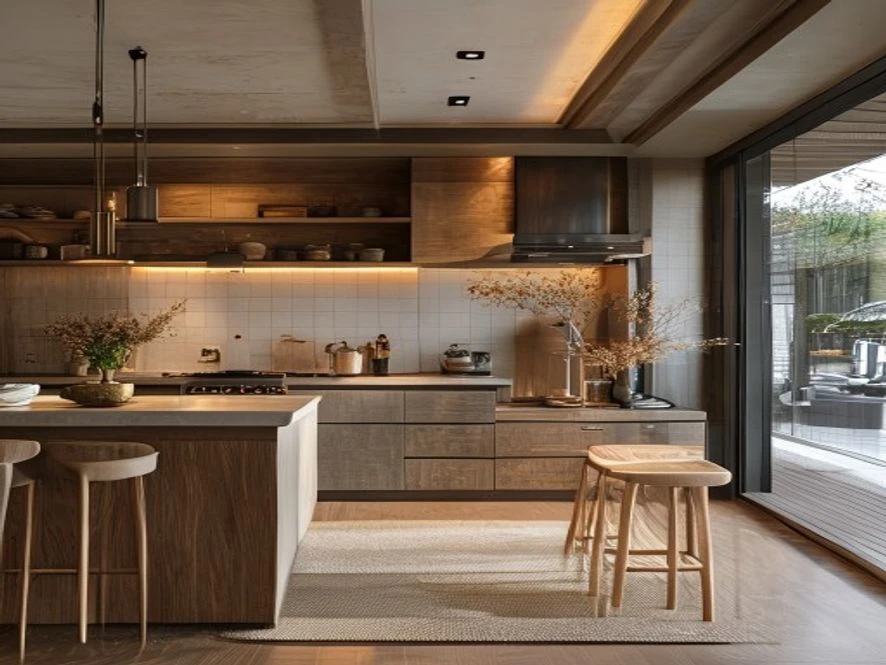 Phong cách Japandi trong nội thất phòng bếp 10m2
