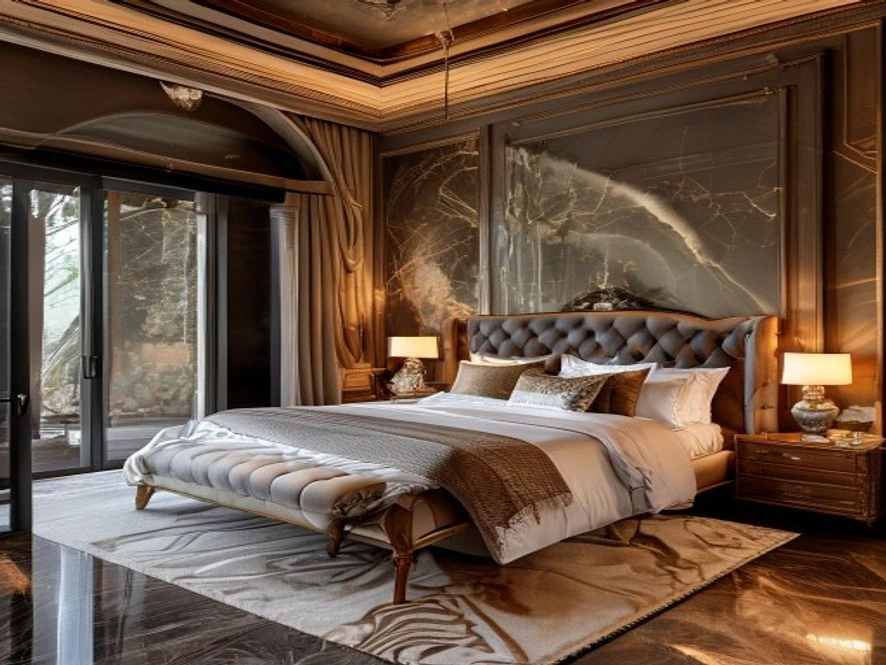 Phong cách Luxury phòng ngủ 20m2 đẹp