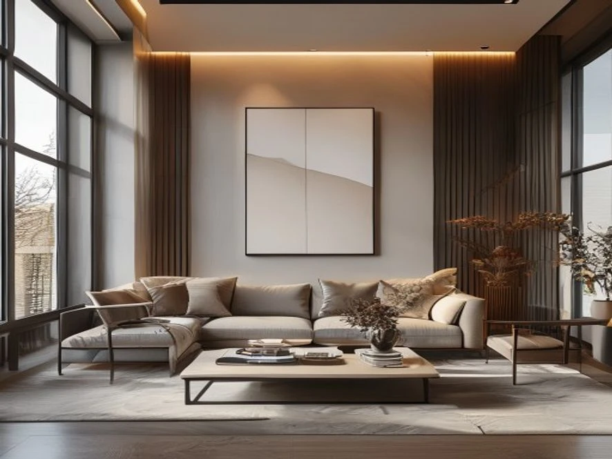 Phong cách Minimalist giúp nội thất phòng khách 25m2 luôn tinh gọn