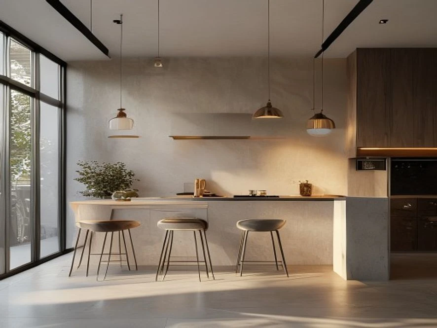 Phong cách minimalist tối giản cho mẫu nội thất phòng bếp 10m2 đẹp