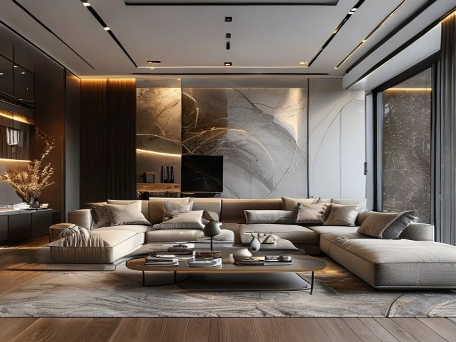Phong cách thiết kế hiện đại trong thiết kế nội thất phòng khách 30m2