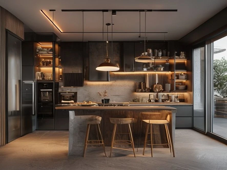 Phong cách thiết kế nội thất phòng bếp 20m2