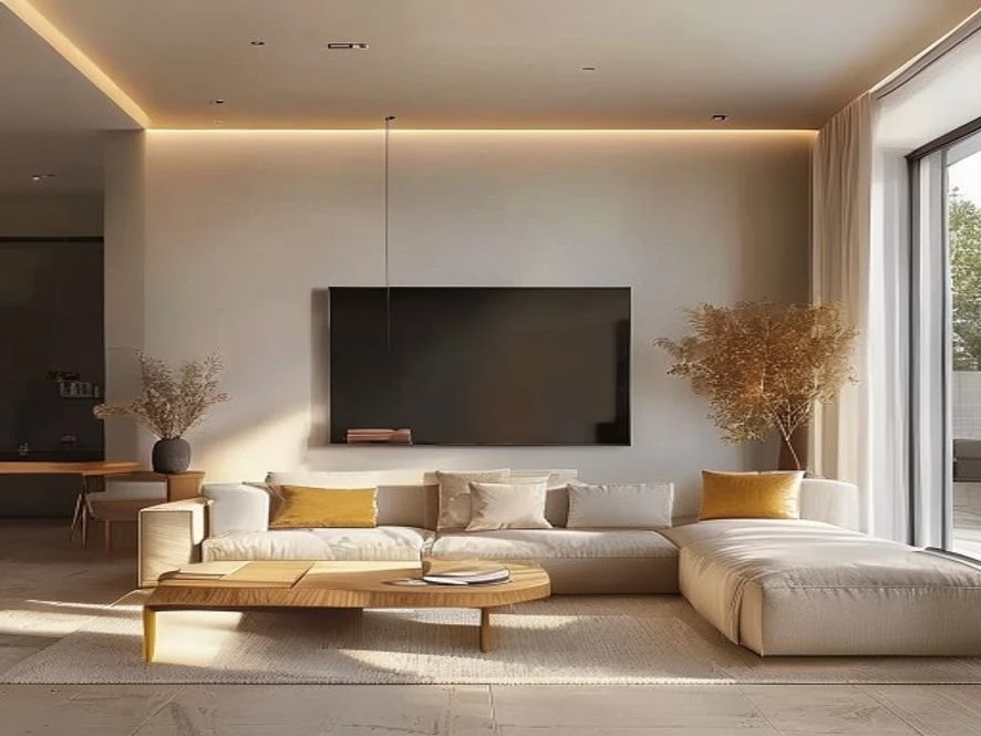 Phong cách tối giản cho nội thất phòng khách 20m2