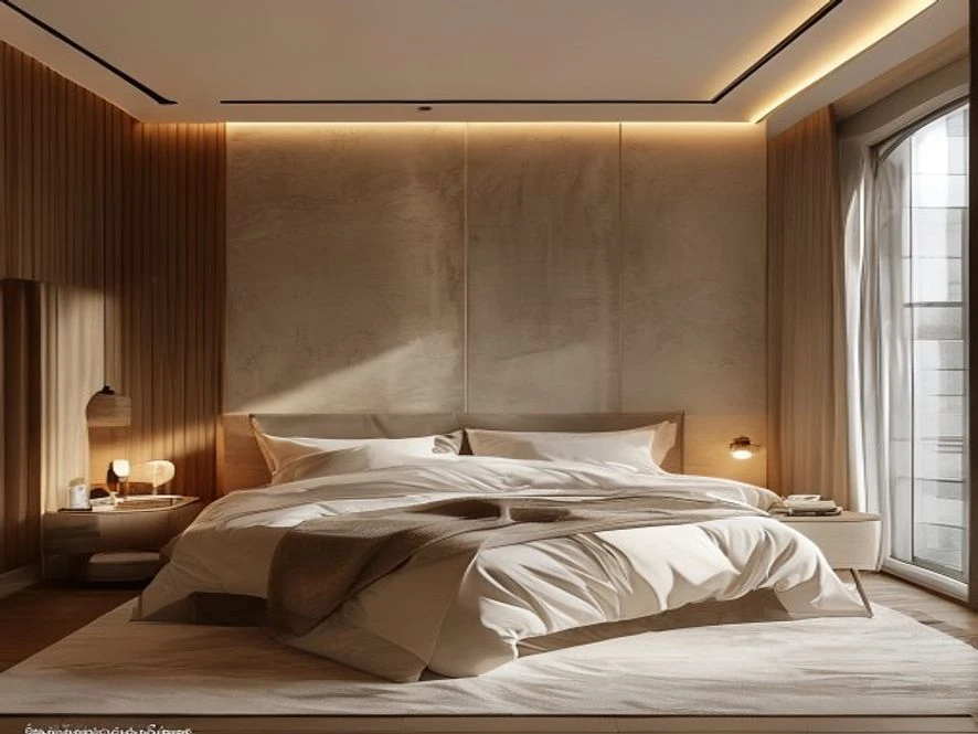 Phong cách tối giản hiện đại trong mẫu nội thất phòng ngủ 10m2 đẹp