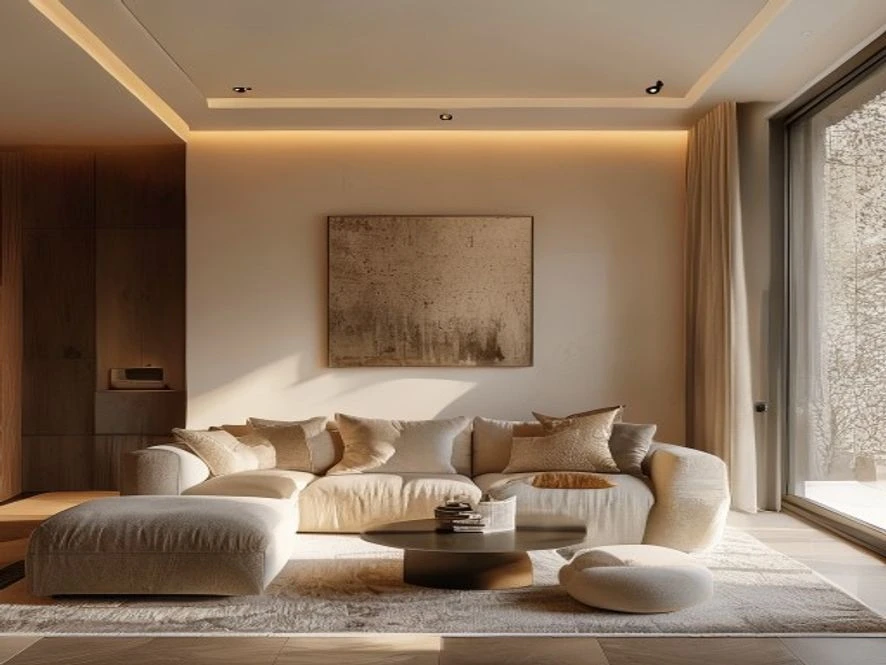 Phong cách tối giản nội thất phòng khách 30m2