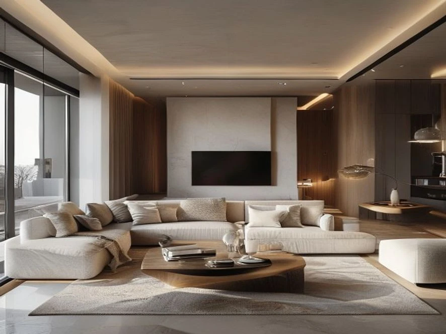Phong cách tối giản trong thiết kế nội thất phòng khách 25m2