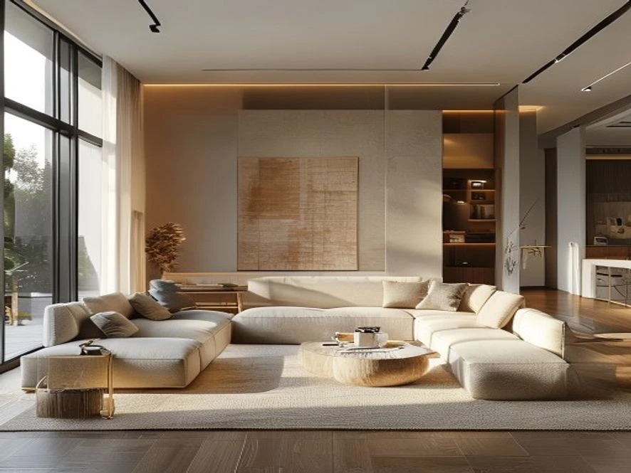 Phong cách tối giản trong thiết kế nội thất phòng khách 40m2