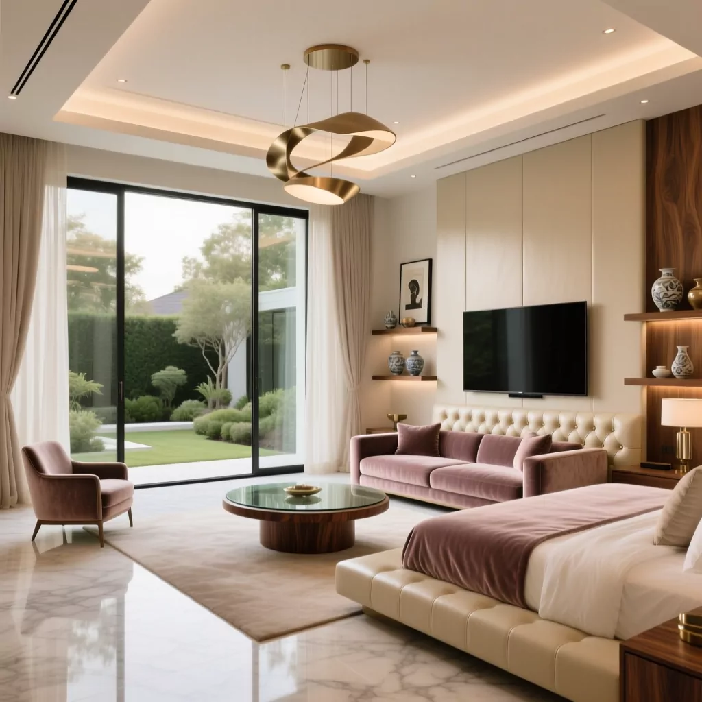 Nội thất phòng khách biệt thự hiện đại cao cấp