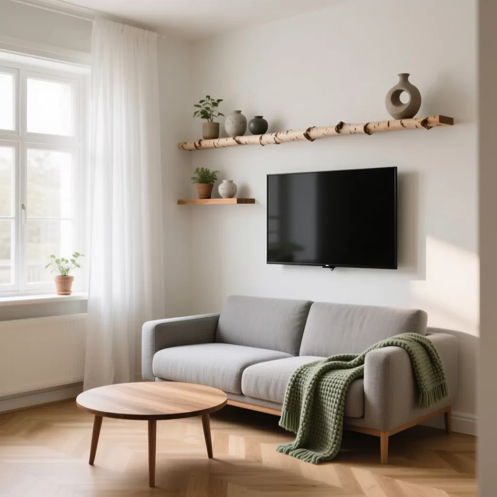 Thiết kế phòng khách tối giản Scandinavian cho căn hộ nhỏ
