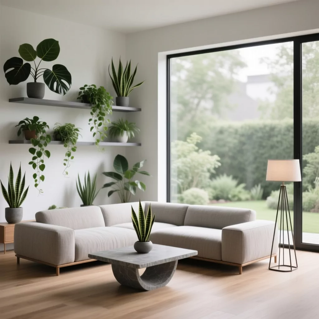Phòng khách nhỏ đẹp phong cách tối giản