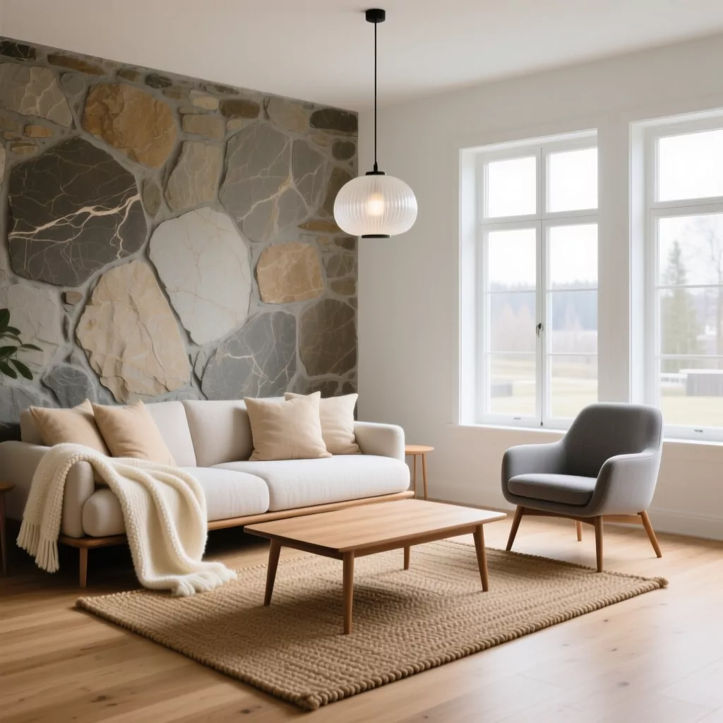 Mẫu phòng khách sang trọng phong cách Scandinavian