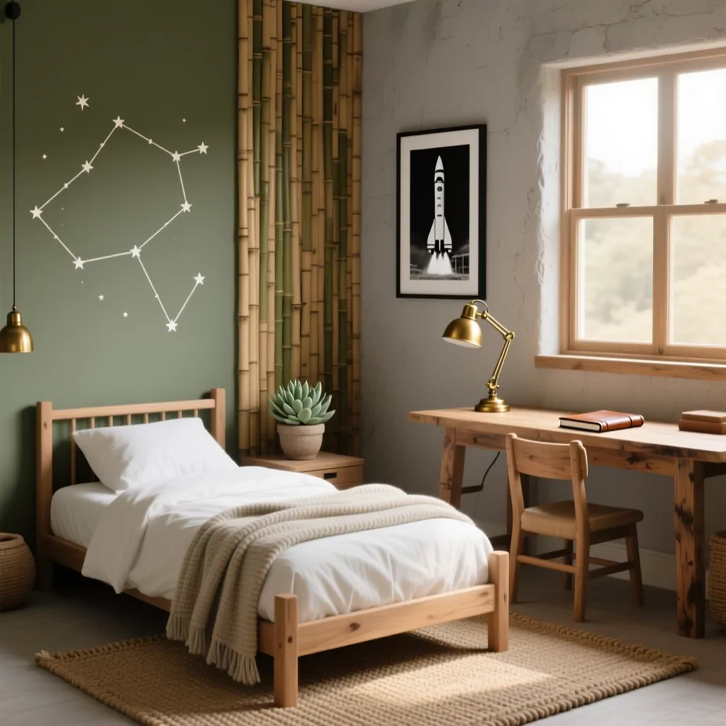 Góc làm việc Wabi-Sabi yên bình tại nhà
