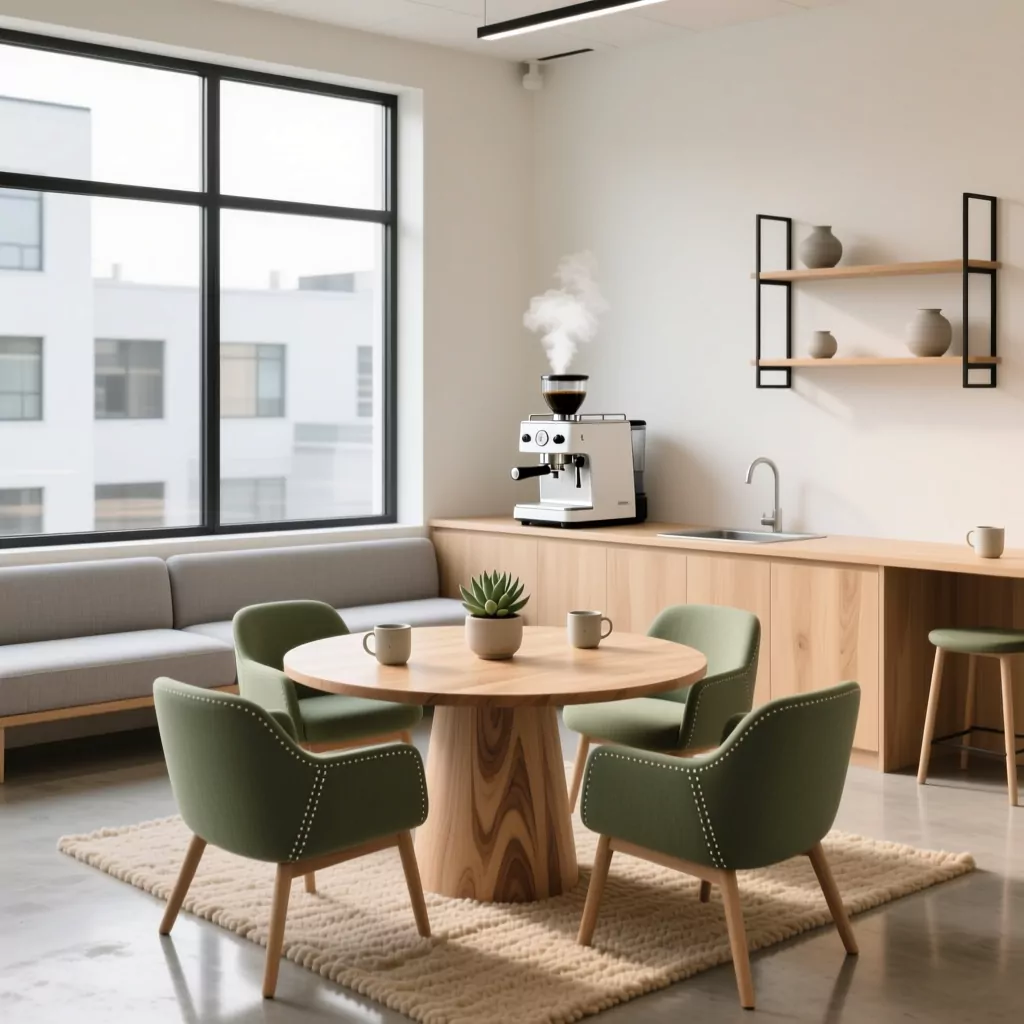 Setup phòng làm việc tại nhà kết hợp khu vực nghỉ ngơi Scandinavian