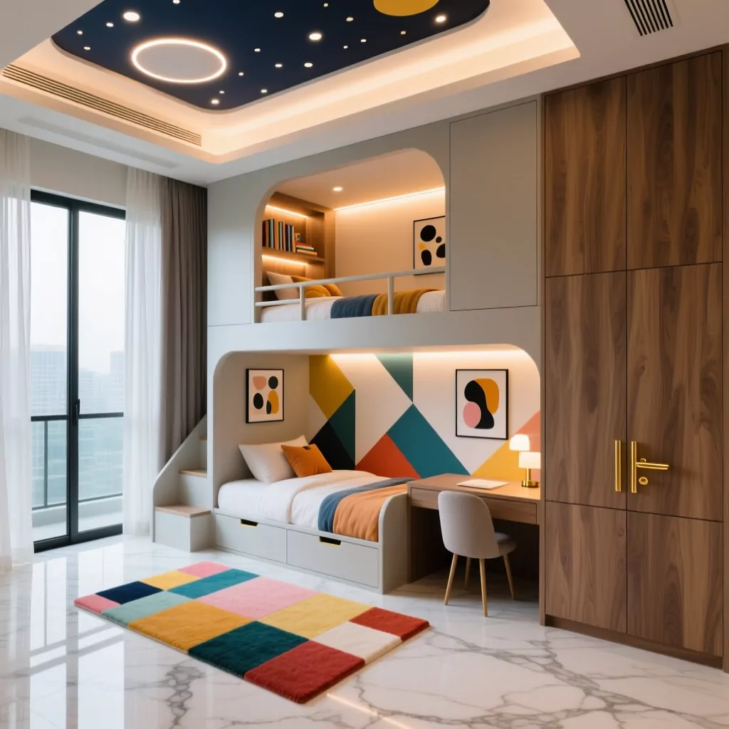 Mẫu phòng ngủ bé gái đẹp sang trọng tại chung cư