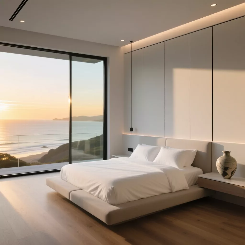 Phòng ngủ hiện đại với ánh sáng tự nhiên