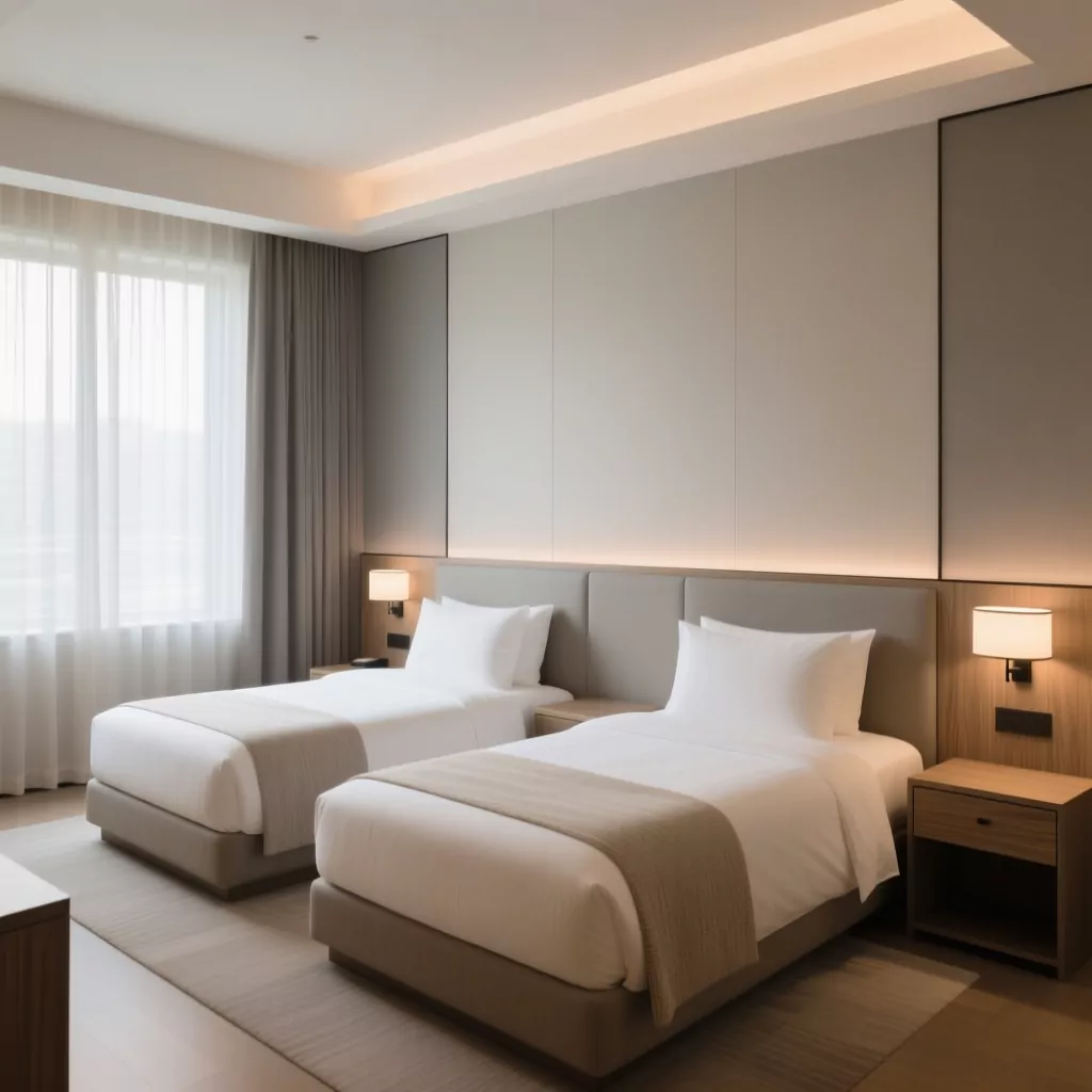 Giường đôi trong phòng ngủ bé gái thiết kế thông minh