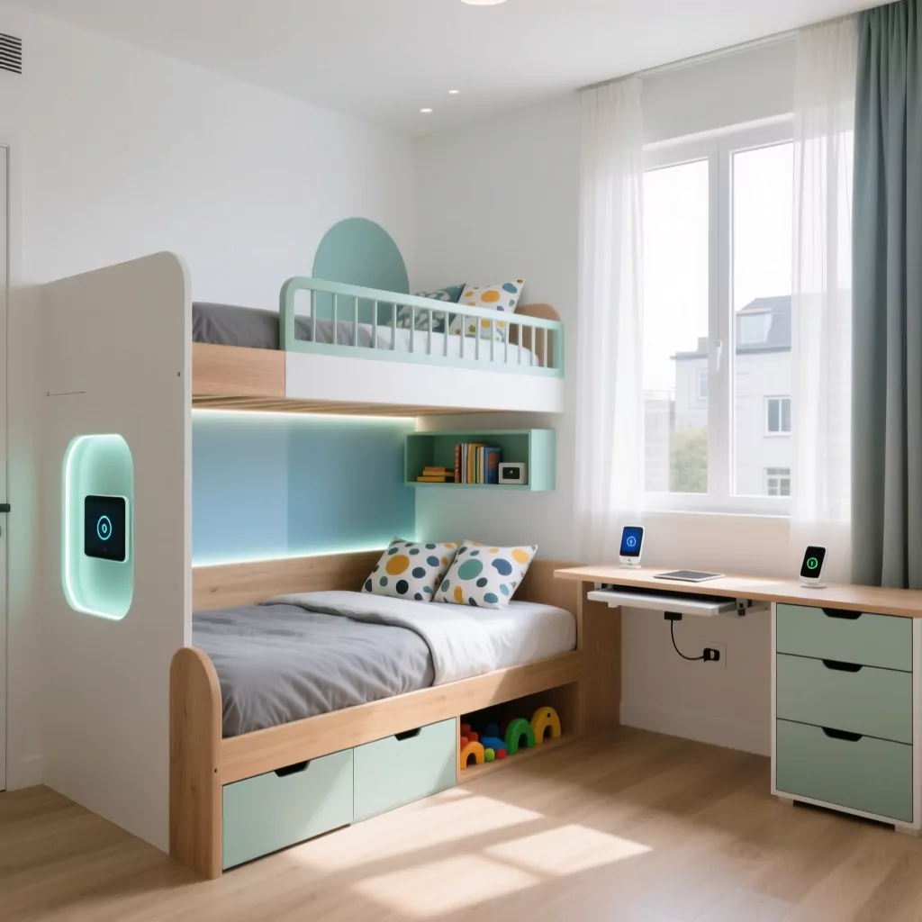 Phòng ngủ bé trai đẹp với thiết kế hiện đại tiện nghi