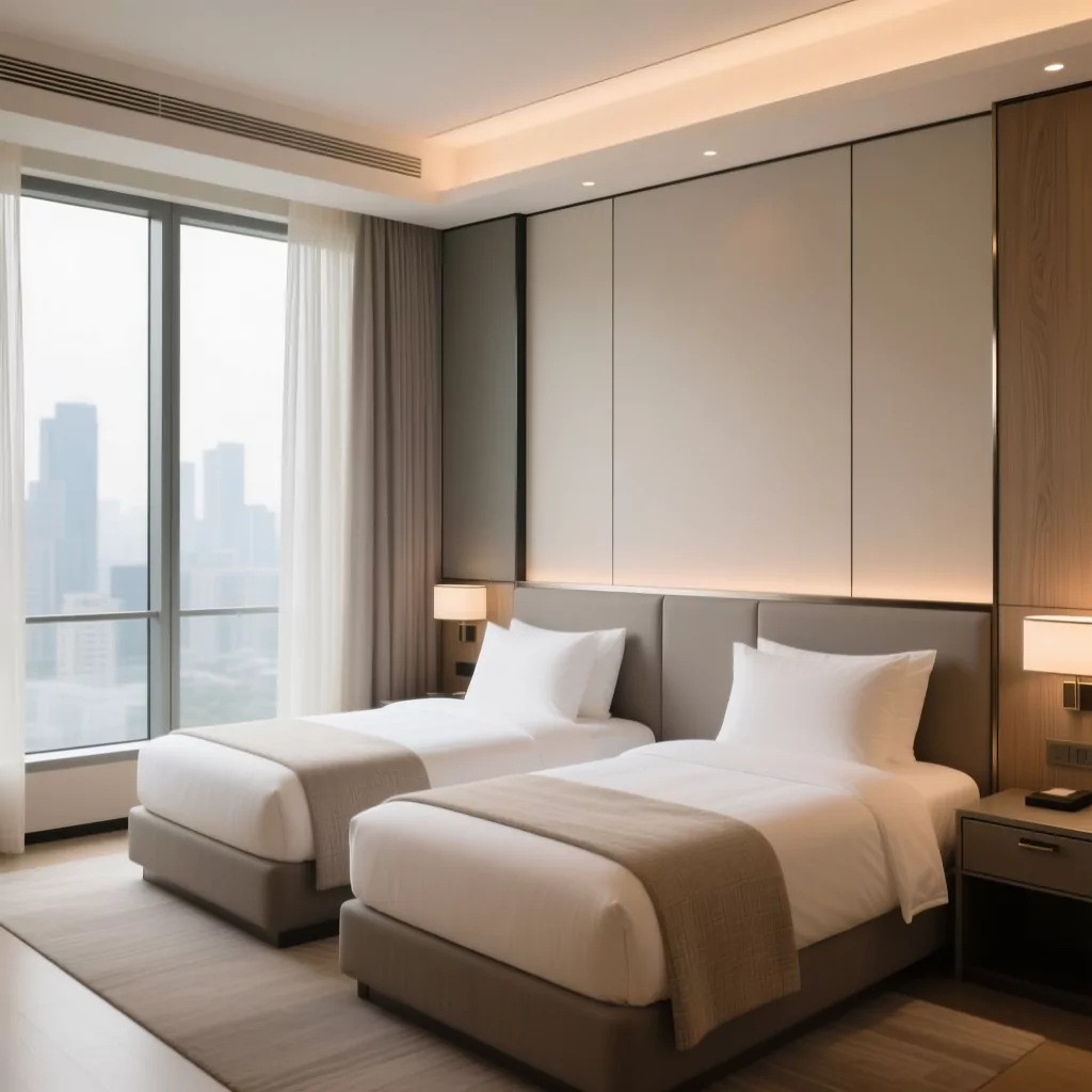 Phòng ngủ cho 2 bé sử dụng nội thất thông minh