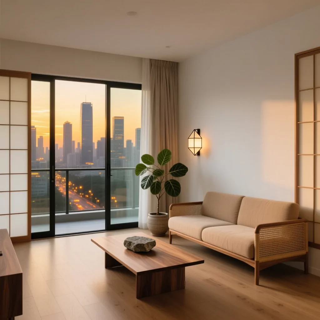 Phòng ngủ đẹp cho nữ đơn giản phong cách Japandi