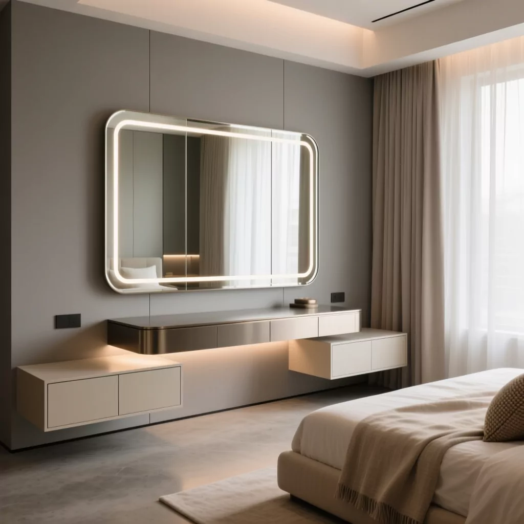 Phòng ngủ nữ cá tính hiện đại đầy đủ tiện nghi