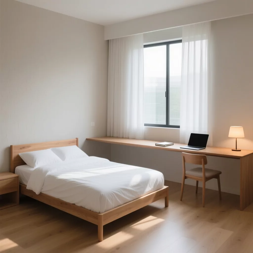 Nội thất phòng ngủ đơn giản đẹp tối giản