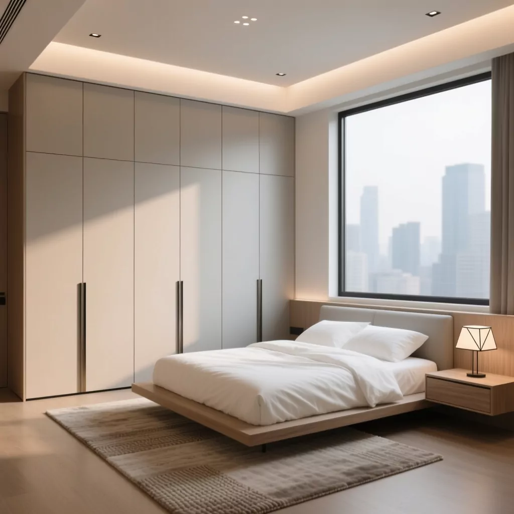 Thiết kế phòng ngủ hiện đại đơn giản thoáng đãng