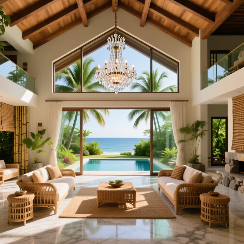 Nội thất phòng ngủ hiện đại phong cách Tropical mát mẻ
