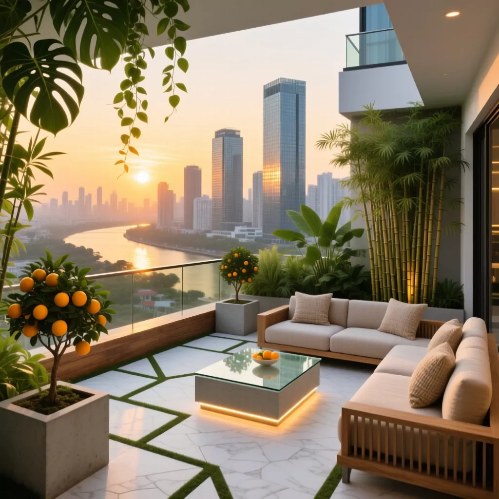 Thiết kế phòng ngủ indochine cho nhà phố hiện đại