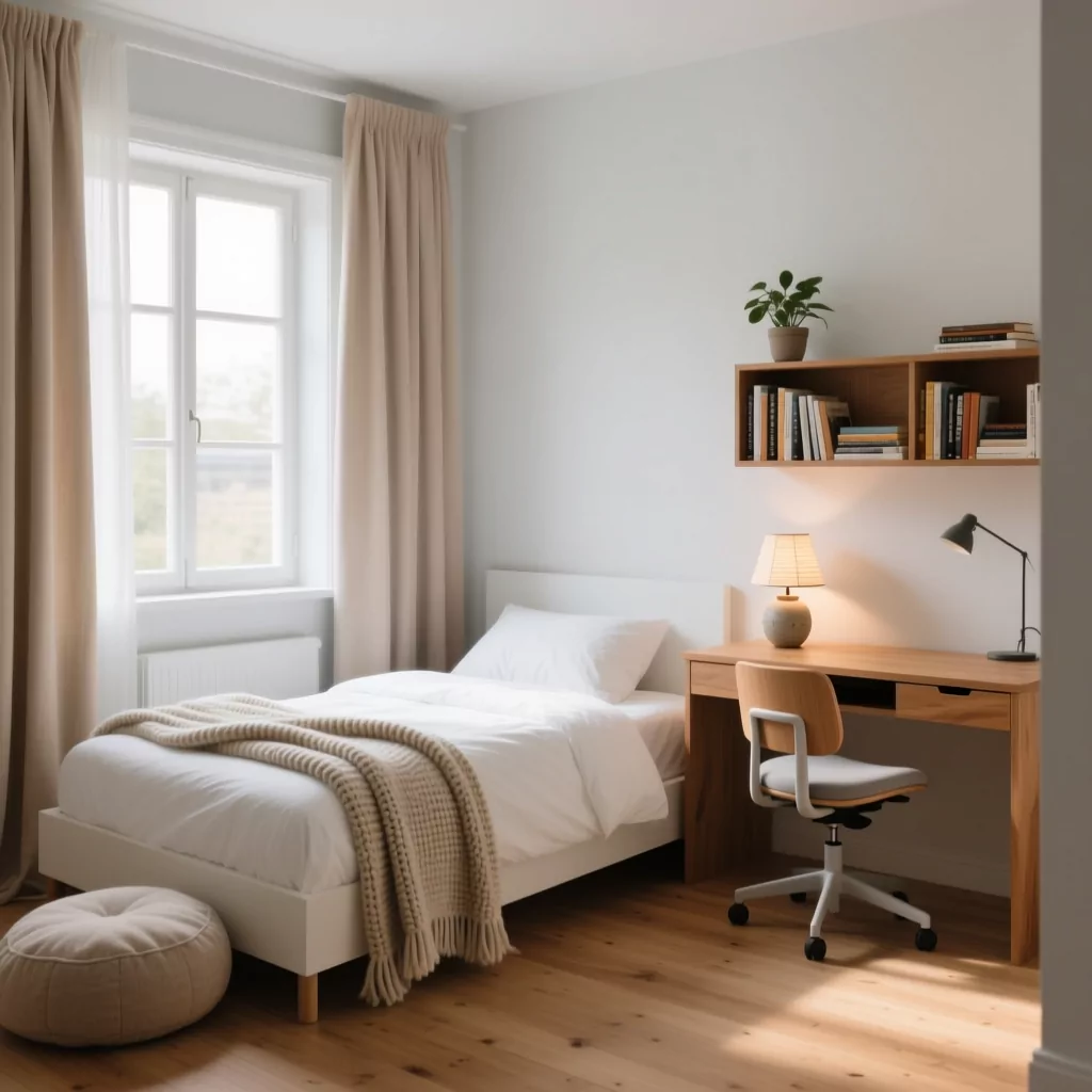 Nội thất phòng ngủ master phong cách Scandinavian
