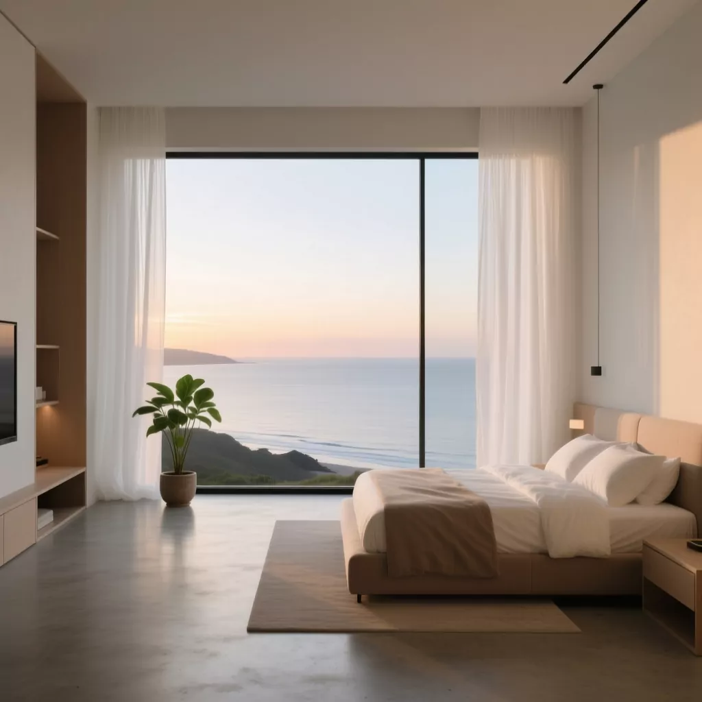 Mẫu phòng ngủ nhỏ thông minh view đẹp tối giản
