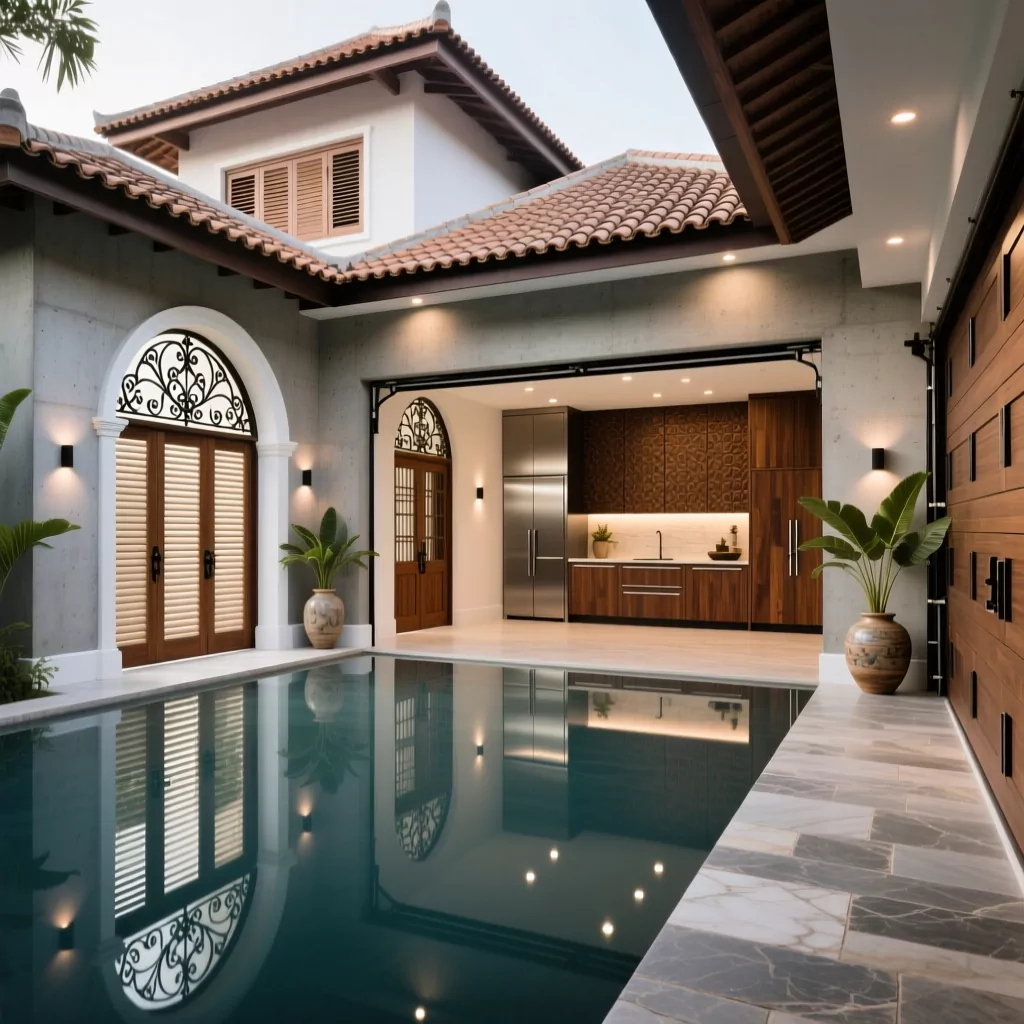 Thiết kế phòng ngủ sang trọng phong cách Indochine
