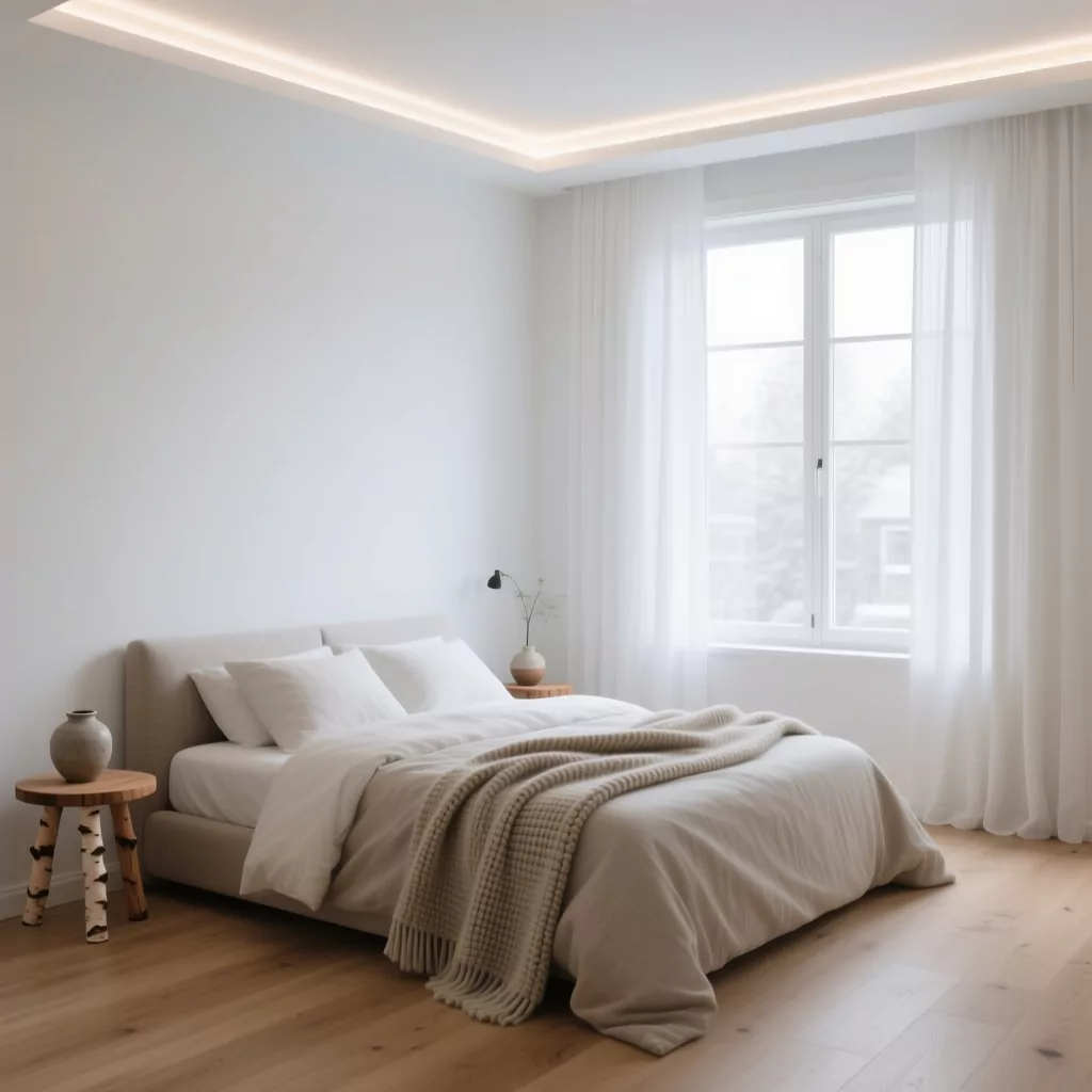 Thiết kế phòng ngủ tối giản Scandinavian cho nhà nhỏ