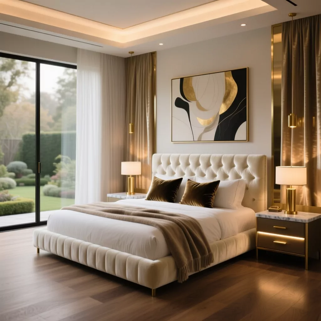 Phòng ngủ trẻ em với giường lớn sang trọng