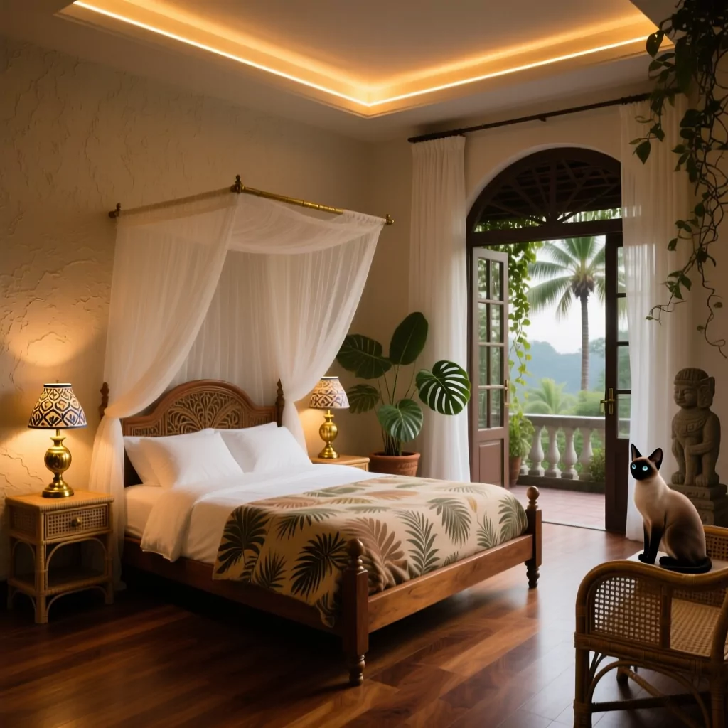 Mẫu phòng ngủ trẻ em phong cách Indochine sang trọng tại TP.HCM