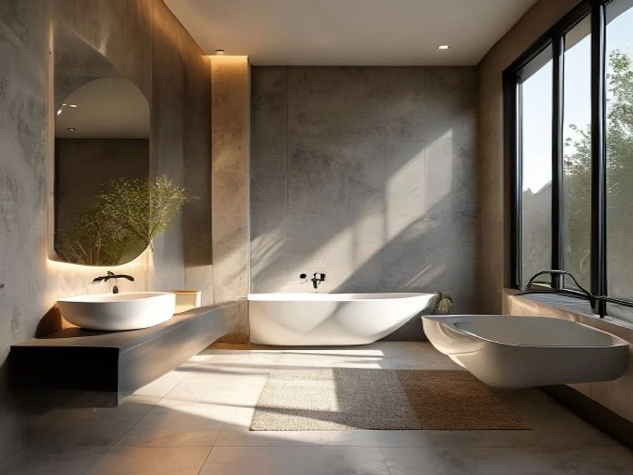 Phòng tắm hiện đại nhỏ gọn