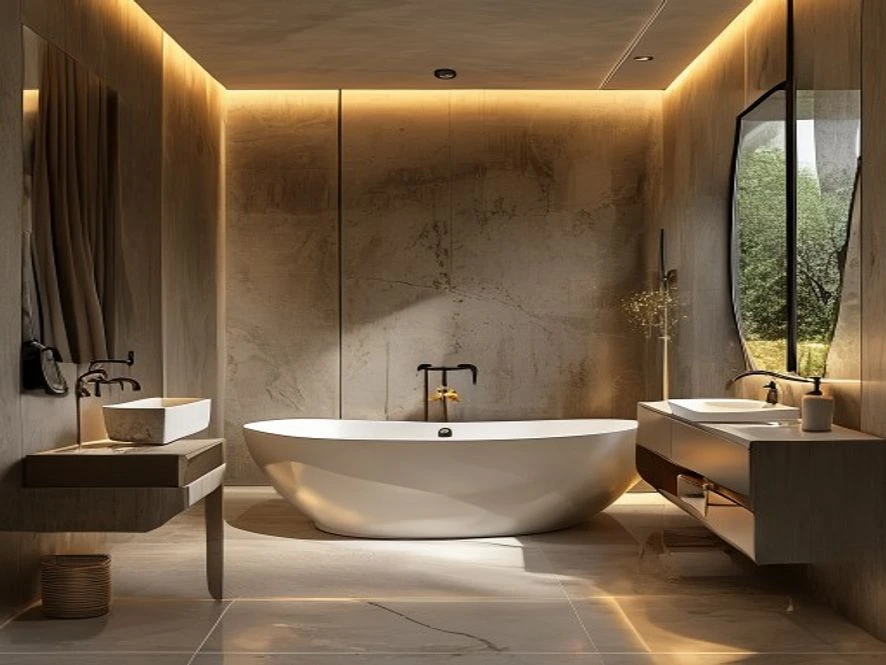 Phòng tắm tiện nghi trong không gian 25m2 thiết kế tối ưu