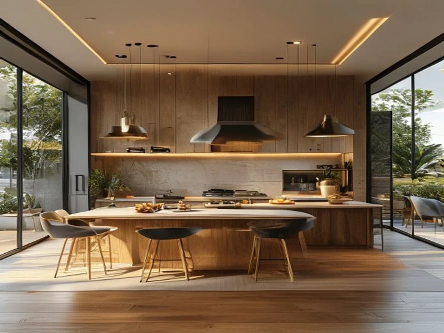 Quy trình thiết kế mẫu nội thất phòng bếp 25m2 đẹp tại Nội Thất TP