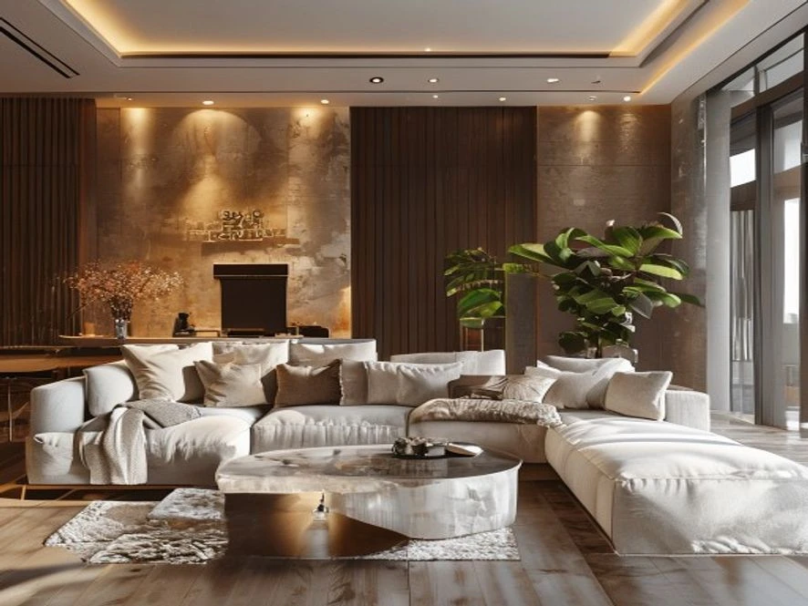 quy trình thiết kế mẫu nội thất phòng khách 25m2 đẹp
