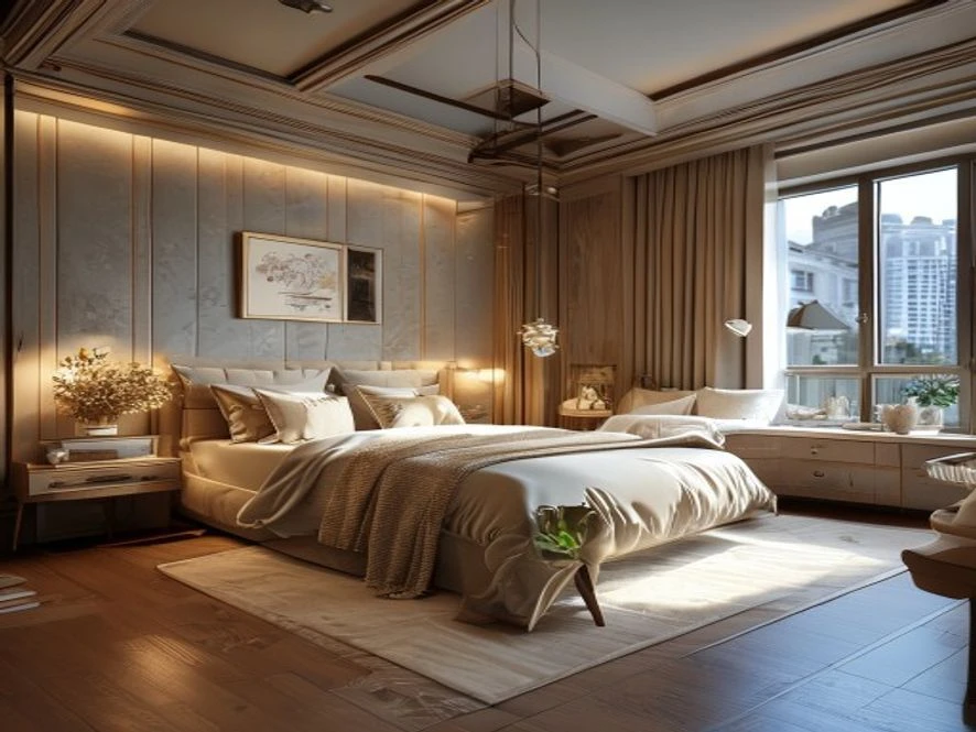 Quy trình thiết kế mẫu nội thất phòng ngủ 12m2 đẹp chuẩn xác
