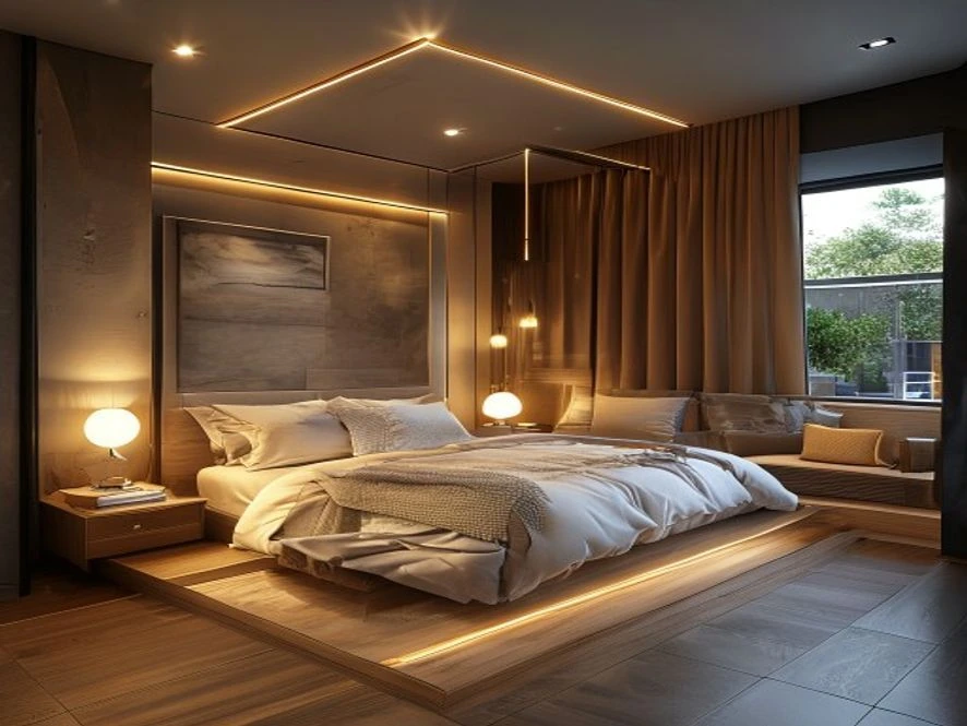 Sơ đồ bố trí công năng mẫu nội thất phòng ngủ 16m2 đẹp
