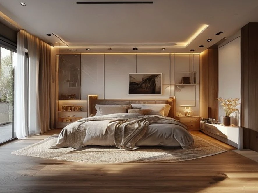 Sơ đồ phân chia khu vực mẫu nội thất phòng ngủ 25m2 đẹp