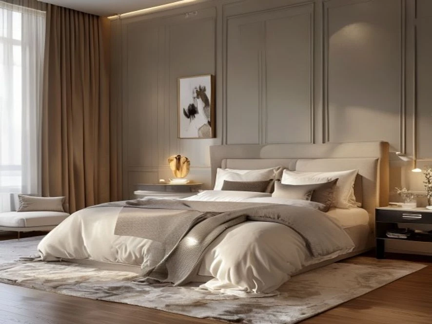 So sánh hiệu quả tự làm và thuê đơn vị cho mẫu nội thất phòng ngủ 15m2 đẹp