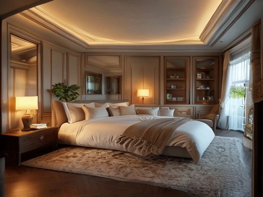 So sánh hiệu quả tự làm và thuê thiết kế mẫu nội thất phòng ngủ 20m2 đẹp
