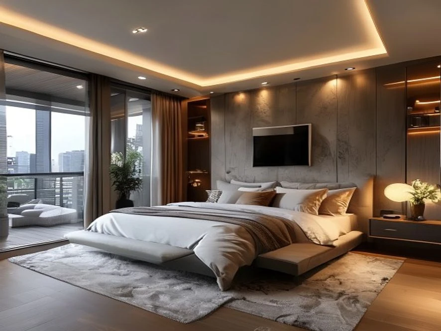 So sánh lợi ích khi thuê đơn vị thiết kế nội thất phòng ngủ 25m2