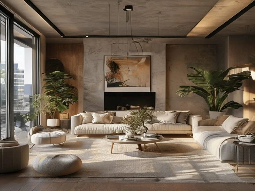 So sánh tự làm và thuê đơn vị chuyên nghiệp nội thất phòng khách 40m2