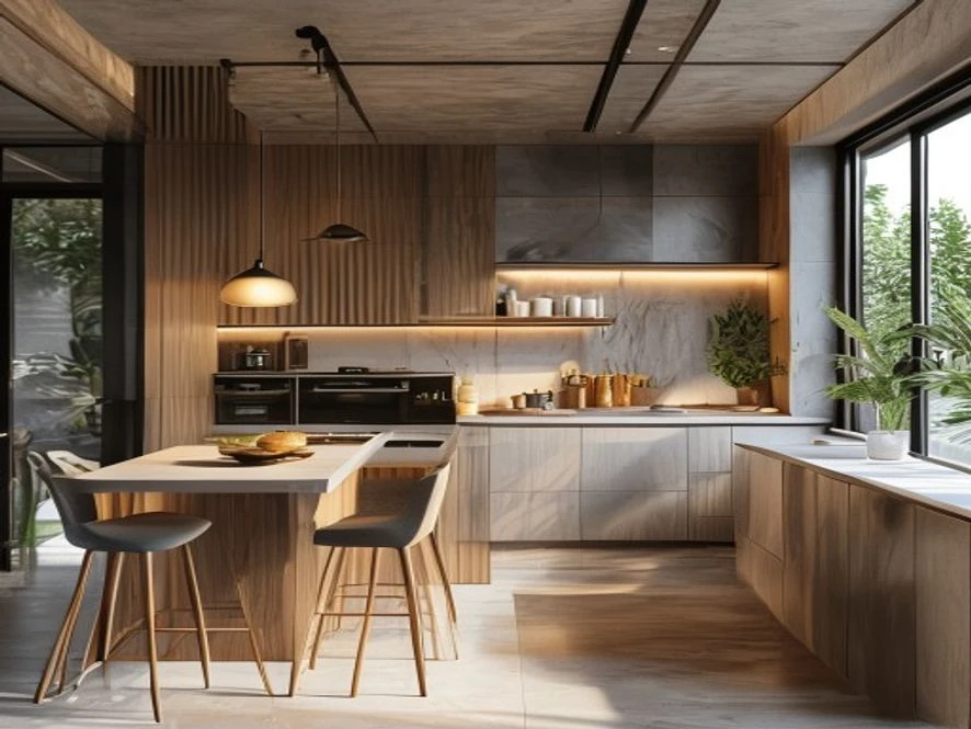 So sánh tự làm và thuê đơn vị chuyên nghiệp thiết kế mẫu nội thất phòng bếp 12m2 đẹp