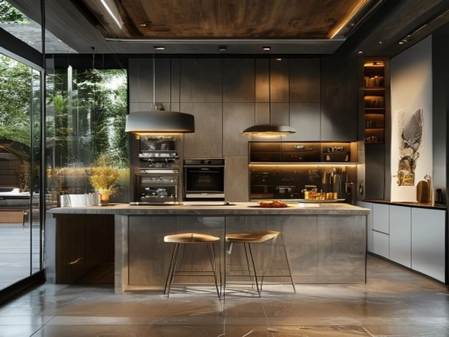 So sánh tự làm và thuê đơn vị thiết kế nội thất phòng bếp 25m2